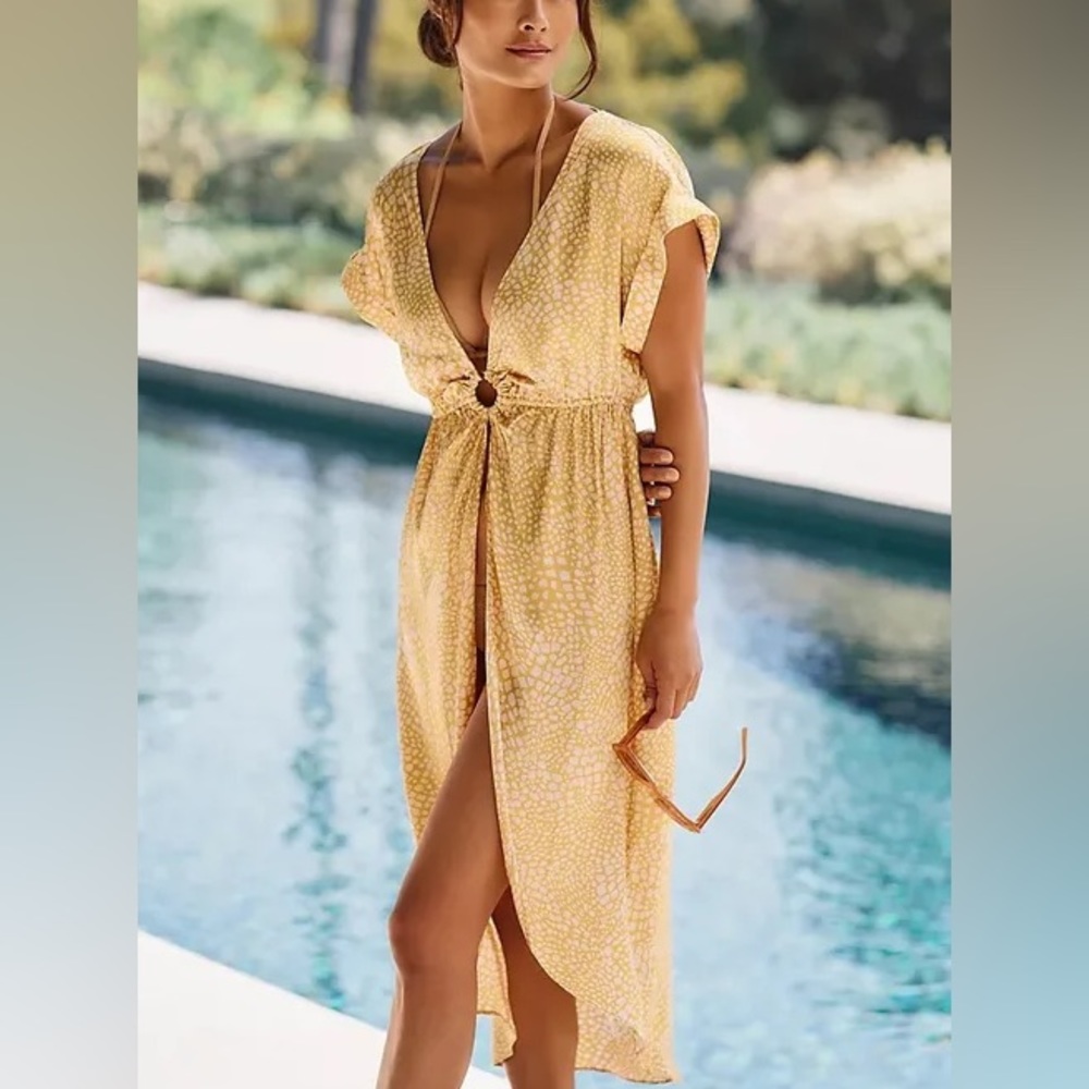 Anthropologie open-front cover up